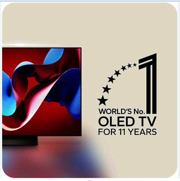 Téléviseur LG OLED evo C4 55 pouces (OLED55C44LA)  4K UHD, Smart TV webOS