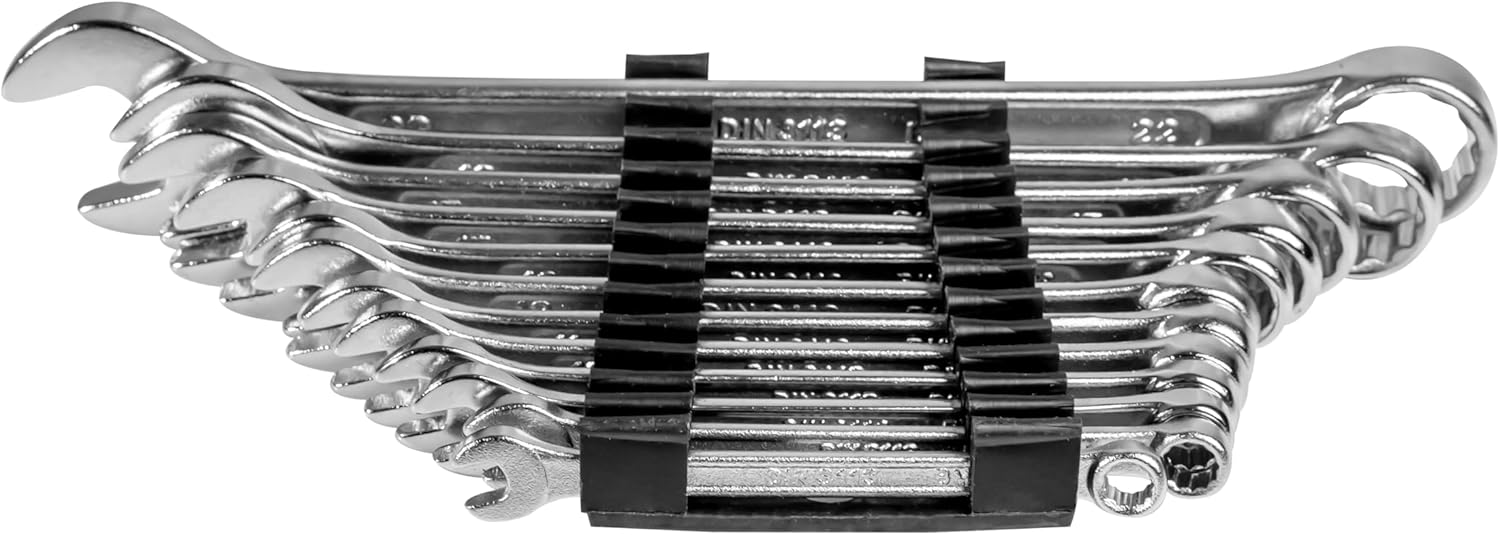 Jeu de clés polygonales en acier chrome vanadium  Set de clés mécaniques professionnelles