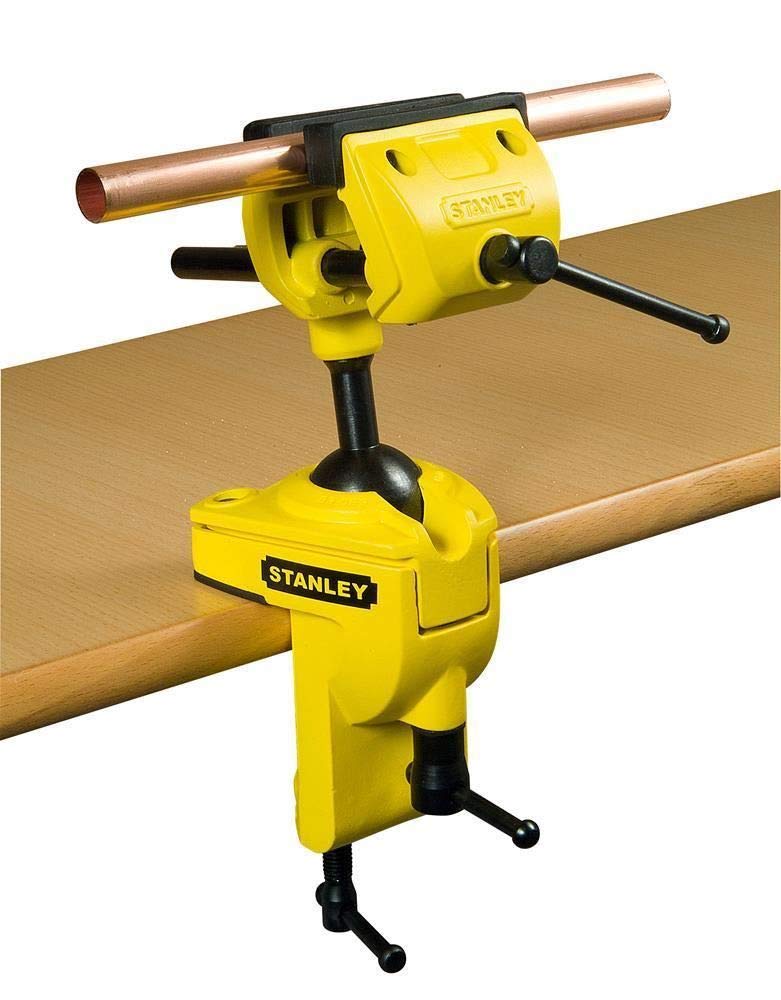 Étau Multi-Angle MAXSTEEL 1-83-069 Jaune/Noir - 75mm Ouverture Mâchoires