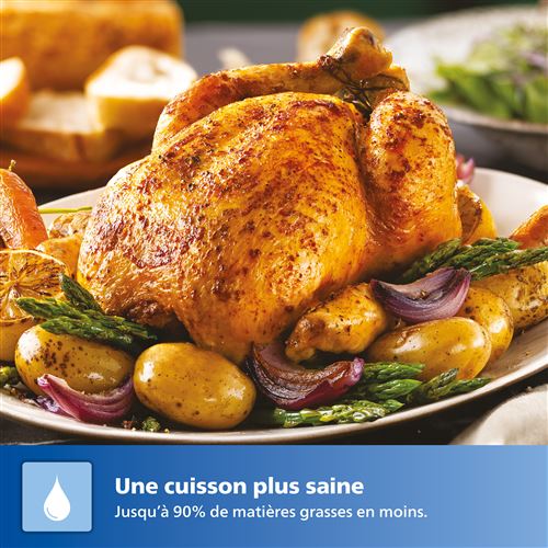 Philips Airfryer NA342/00 7,2L Noir – Friteuse Sans Huile XXL, Cuisson à Air Chaud, Grande Capacité