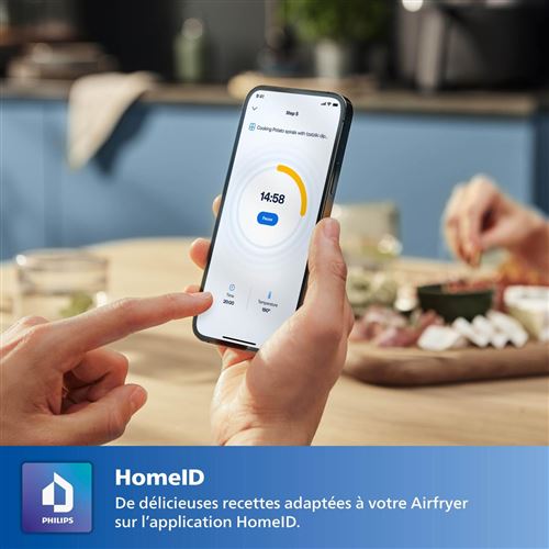 Philips Airfryer NA342/00 7,2L Noir – Friteuse Sans Huile XXL, Cuisson à Air Chaud, Grande Capacité