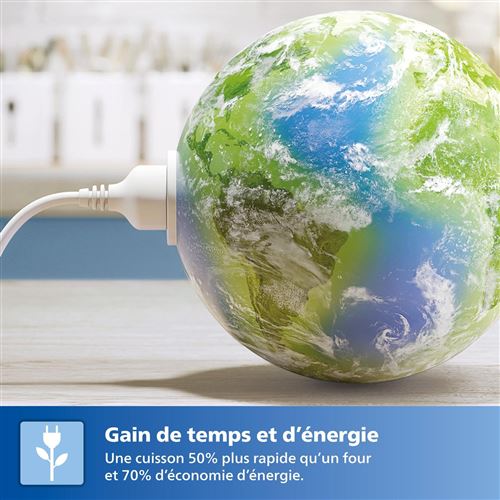 Philips Airfryer NA342/00 7,2L Noir – Friteuse Sans Huile XXL, Cuisson à Air Chaud, Grande Capacité