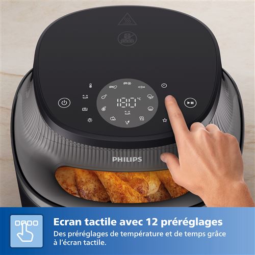 Philips Airfryer NA342/00 7,2L Noir – Friteuse Sans Huile XXL, Cuisson à Air Chaud, Grande Capacité