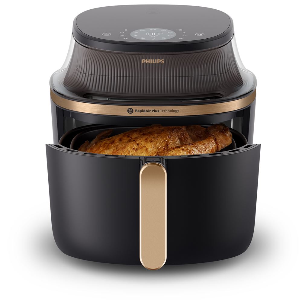 Philips Airfryer NA342/00 7,2L Noir – Friteuse Sans Huile XXL, Cuisson à Air Chaud, Grande Capacité
