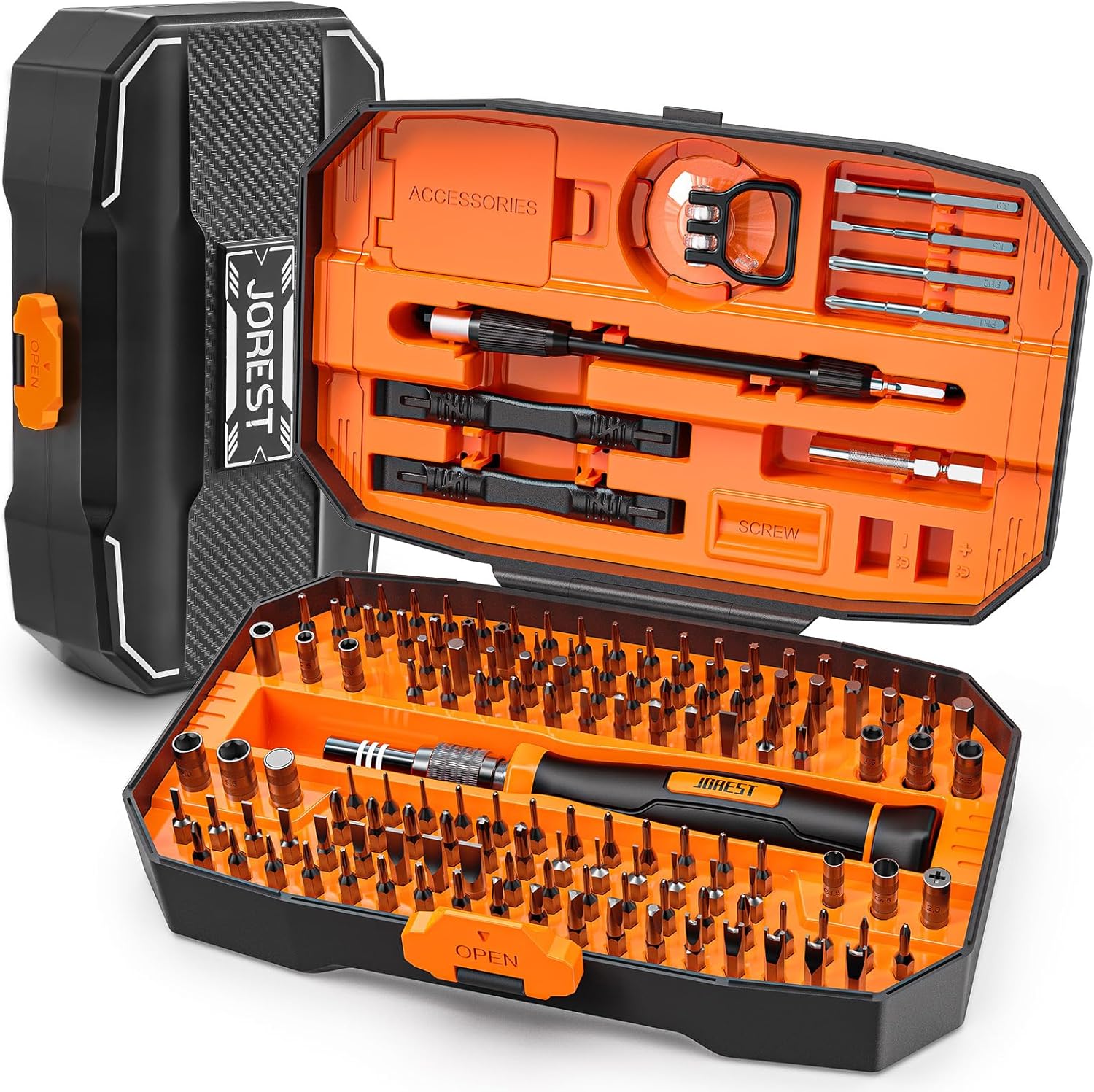 Kit Tournevis de Précision 59 Pièces - Torx T5 T6 T7 T8 T9 T10 T15, Pentalobe P2 P5 P6, Triwing Y000 - Outils Réparation iPhone, MacBook, PC, Laptop, Switch, PS4, PS5, Lunettes, Montre