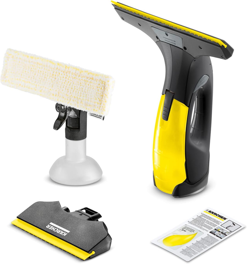 Nettoyeur de Vitres Sans Fil WV 2 Lave-Fenêtre Électrique, 2 Raclettes Incluses, Édition Spéciale 10 Ans, +40% Autonomie, Nettoyage Rapide et Sans Traces