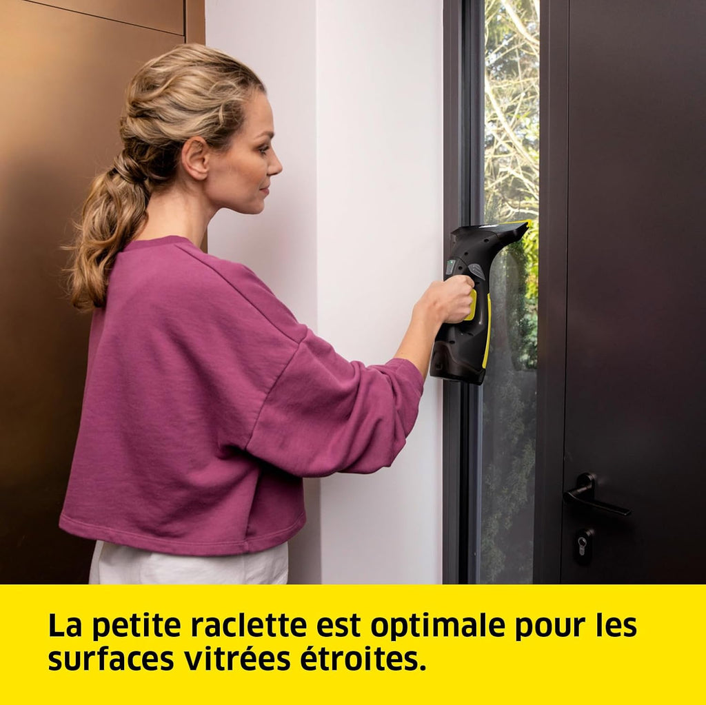 Nettoyeur de Vitres Sans Fil WV 2 Lave-Fenêtre Électrique, 2 Raclettes Incluses, Édition Spéciale 10 Ans, +40% Autonomie, Nettoyage Rapide et Sans Traces