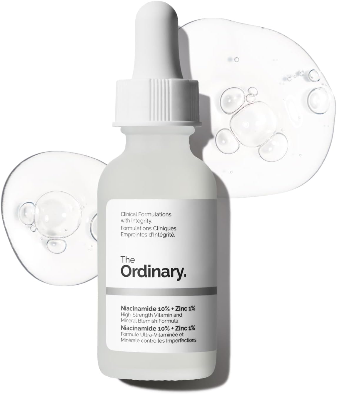 Sérum The Ordinary Niacinamide 10% + Zinc 1% 30 ml – Anti-Imperfections, Pores Réduits, Teint Lumineux