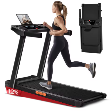 Tapis Roulant Électrique pour Maison 3 CV  12 km/h  Inclinaison 12%  Pliable  136 kg