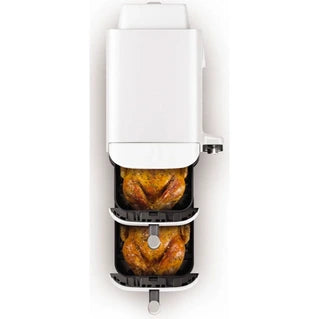 Ninja SL400EUWH Blanc : Friteuse Sans Huile Puissante, 2 Bacs, Capacité Familiale & Cuisson Healthy