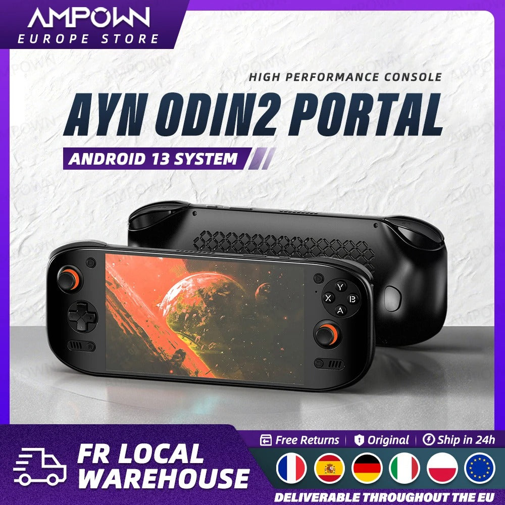 Console de jeu portable AYN Odin 2 Portal Android, OLED 120 Hz, Snapdragon 8 Gen 2