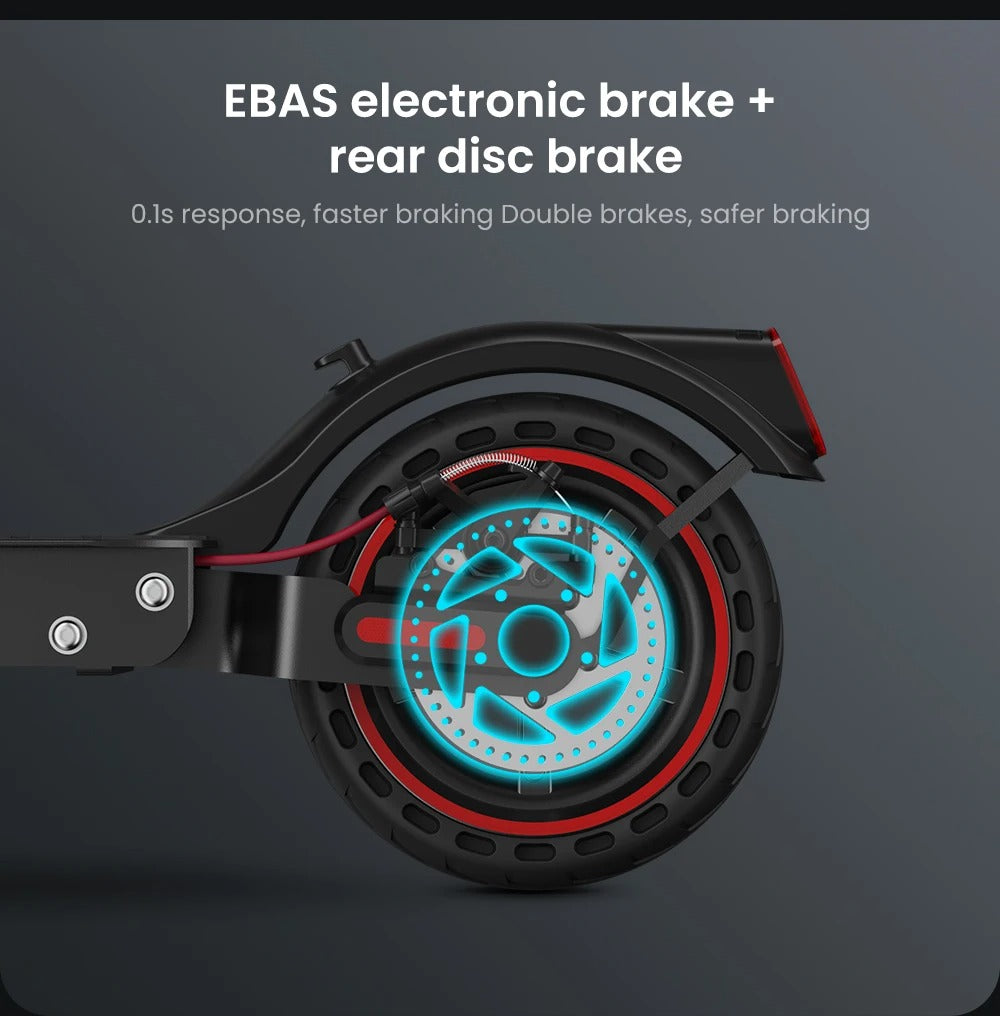 Trottinette Électrique i9 350W 36V 7,5Ah, Autonomie 30km, Pneus 8,5" Nid d'Abeille, Rika Scdoms avec Appli et Écran