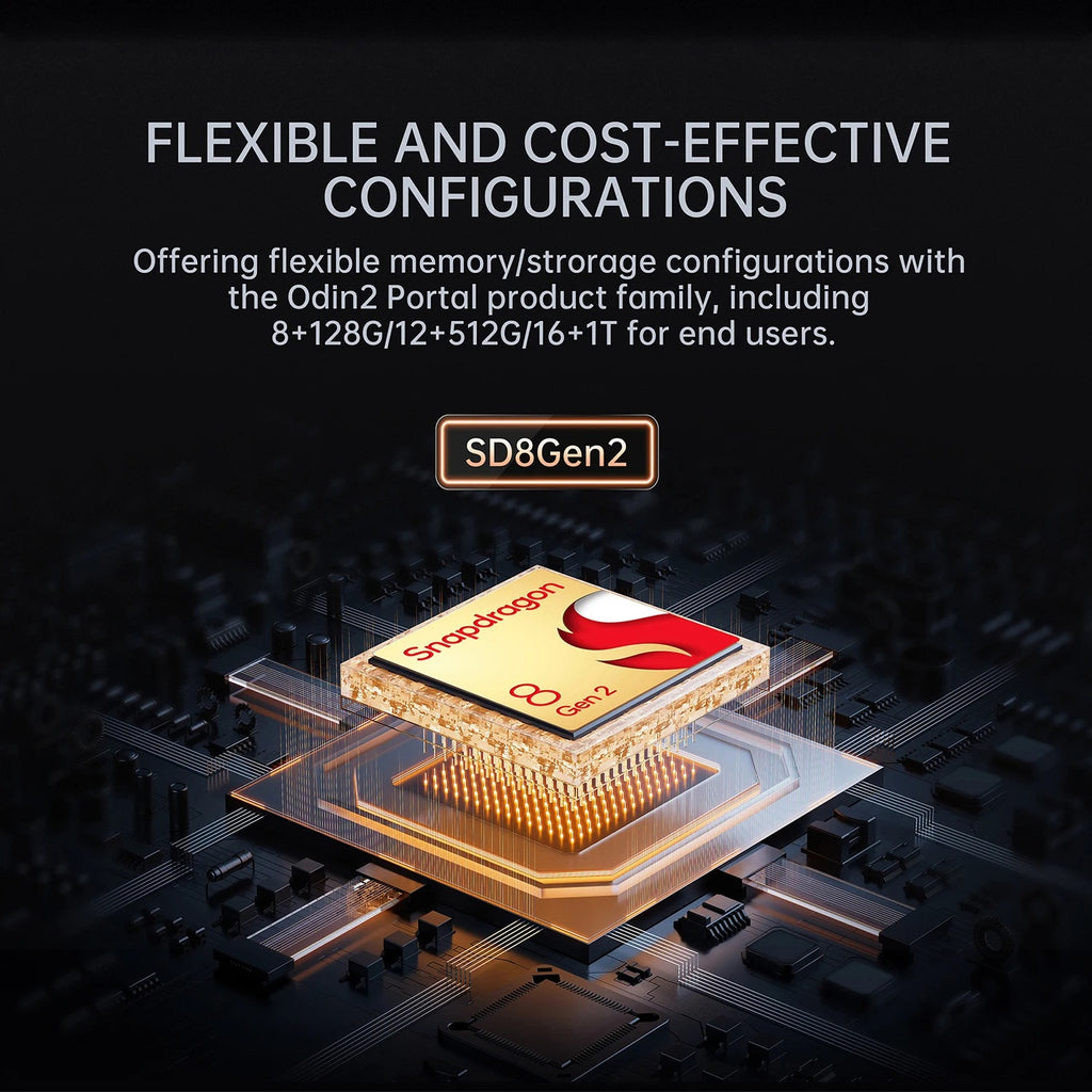 Console de jeu portable AYN Odin 2 Portal Android, OLED 120 Hz, Snapdragon 8 Gen 2