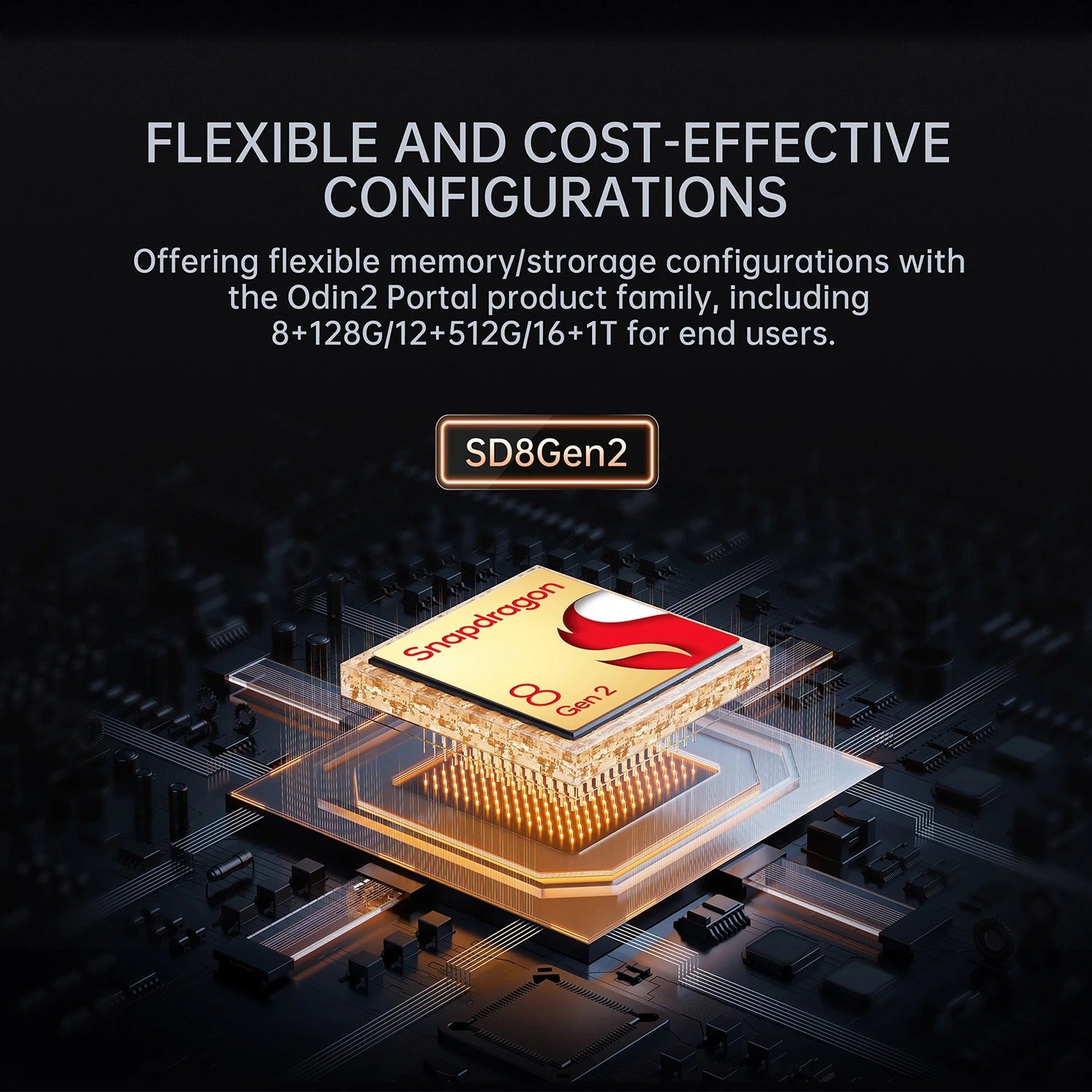 Console de jeu portable AYN Odin 2 Portal Android, OLED 120 Hz, Snapdragon 8 Gen 2