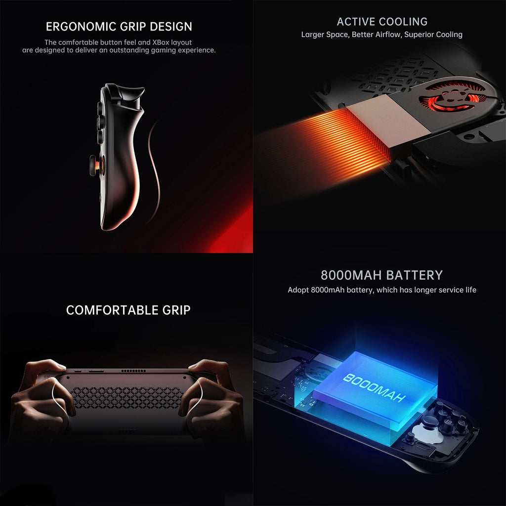 Console de jeu portable AYN Odin 2 Portal Android, OLED 120 Hz, Snapdragon 8 Gen 2