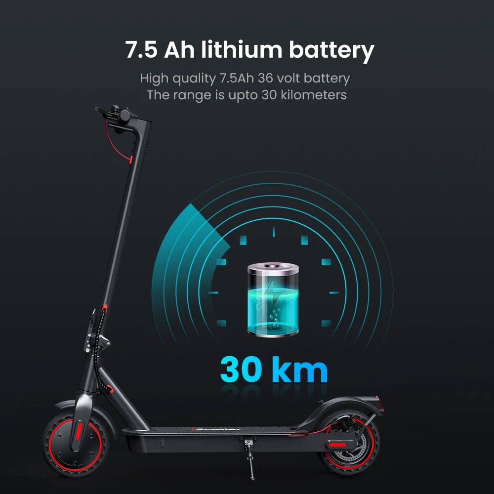 Trottinette Électrique i9 350W 36V 7,5Ah, Autonomie 30km, Pneus 8,5" Nid d'Abeille, Rika Scdoms avec Appli et Écran