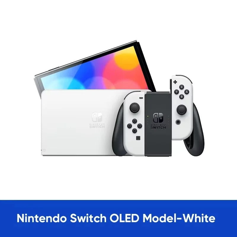 Nintendo Switch OLED 7" 64 Go Écran OLED, Port LAN, Audio Amélioré Version Blanche ou Néon (JP/HK)