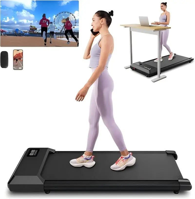 Tapis Roulant Sous Bureau 15,75 x 35,43 Pouces pour Course et Marche, Entraînement Fitness Compact